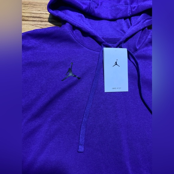 NIKE JORDAN JUMPMAN DRI FIT SLEEVELESS HOODIE Men’s Sz M New! Purple! - Picture 3 of 6